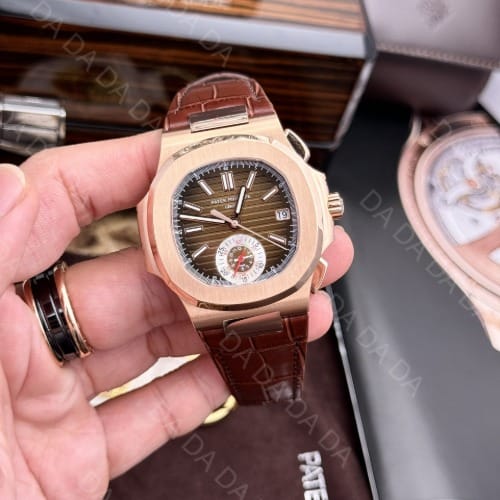 파텍필립 노틸러스 5980 금통 브라운다이얼 가죽밴드 40mm