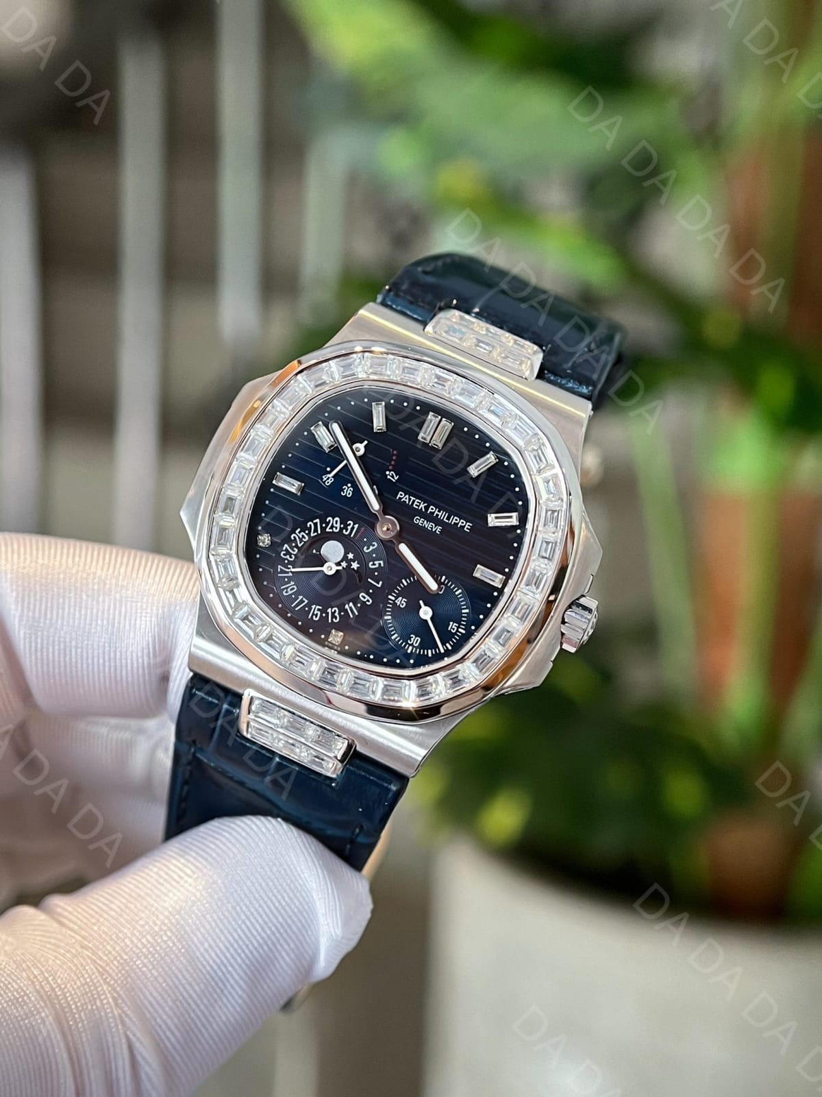 파텍필립 노틸러스 5724 화이트골드 청판 가죽밴드 40mm 5