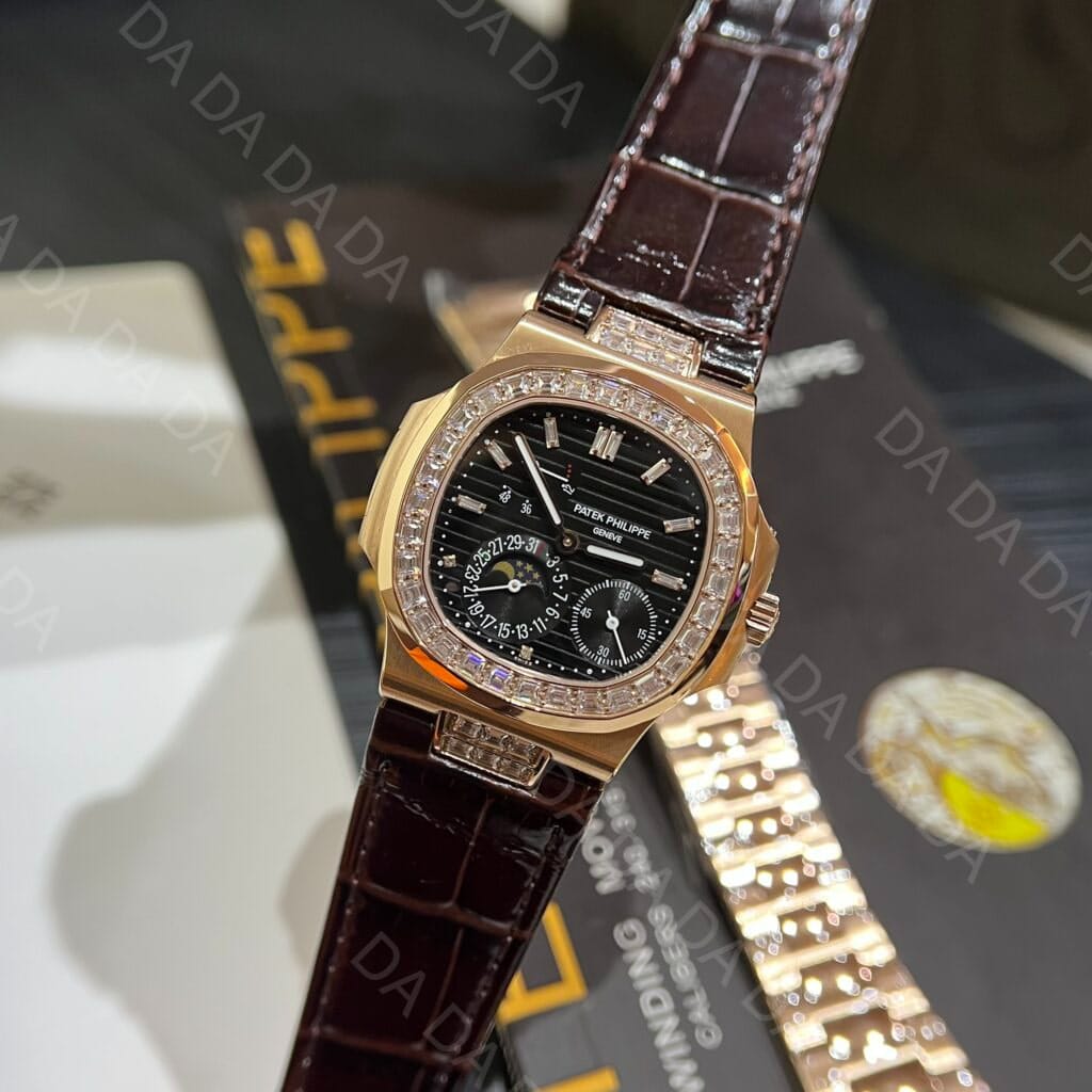 파텍필립 노틸러스 5724 금통 그레이다이얼 가죽밴드 40mm 3