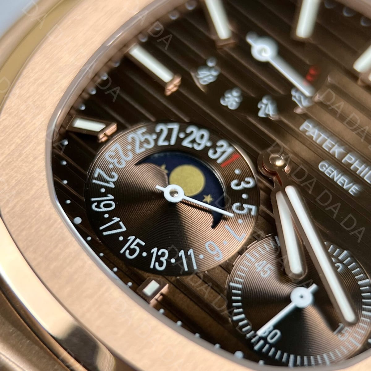 파텍필립 노틸러스 5712 금통 브라운다이얼 가죽밴드 40mm 6