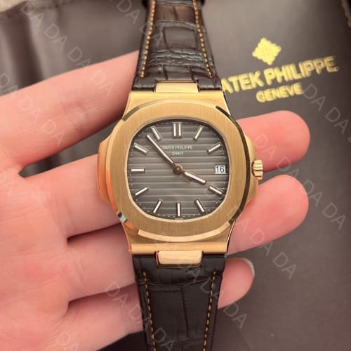 파텍필립 노틸러스 5711 금통 그레이다이얼 가죽밴드 40mm