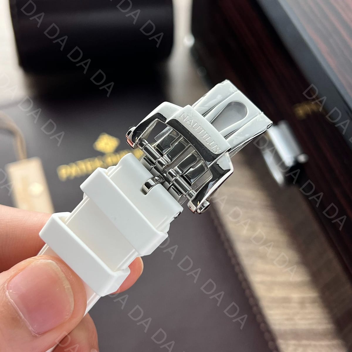 파텍필립 노틸러스 5711 청판 화이트 러버밴드 40mm 8