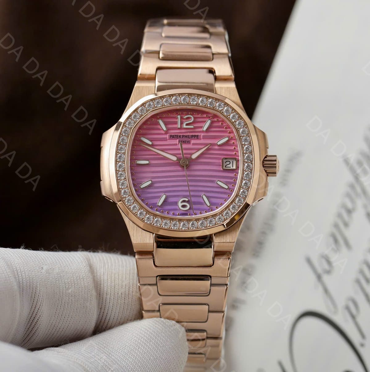 파텍필립 노틸러스 7010 금통 퍼플그라데이션 다이얼 32mm 3