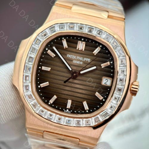 파텍필립 노틸러스 5723 금통 브라운다이얼 다이아베젤 40mm