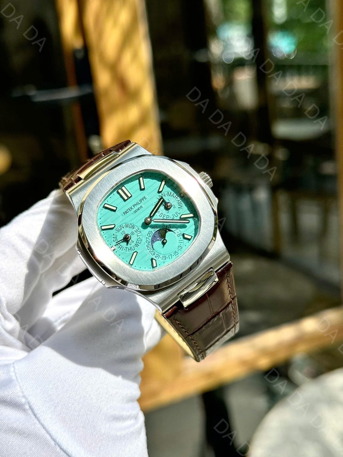 파텍필립 노틸러스 5740 스틸 티파니앤코 가죽밴드 40mm 4