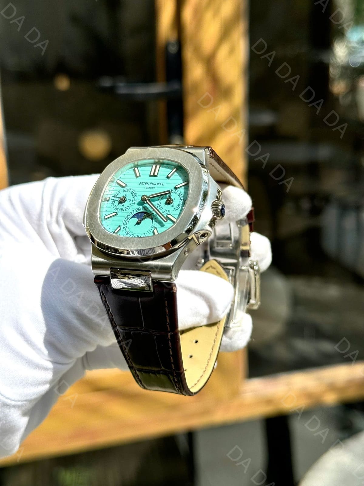 파텍필립 노틸러스 5740 스틸 티파니앤코 가죽밴드 40mm 6