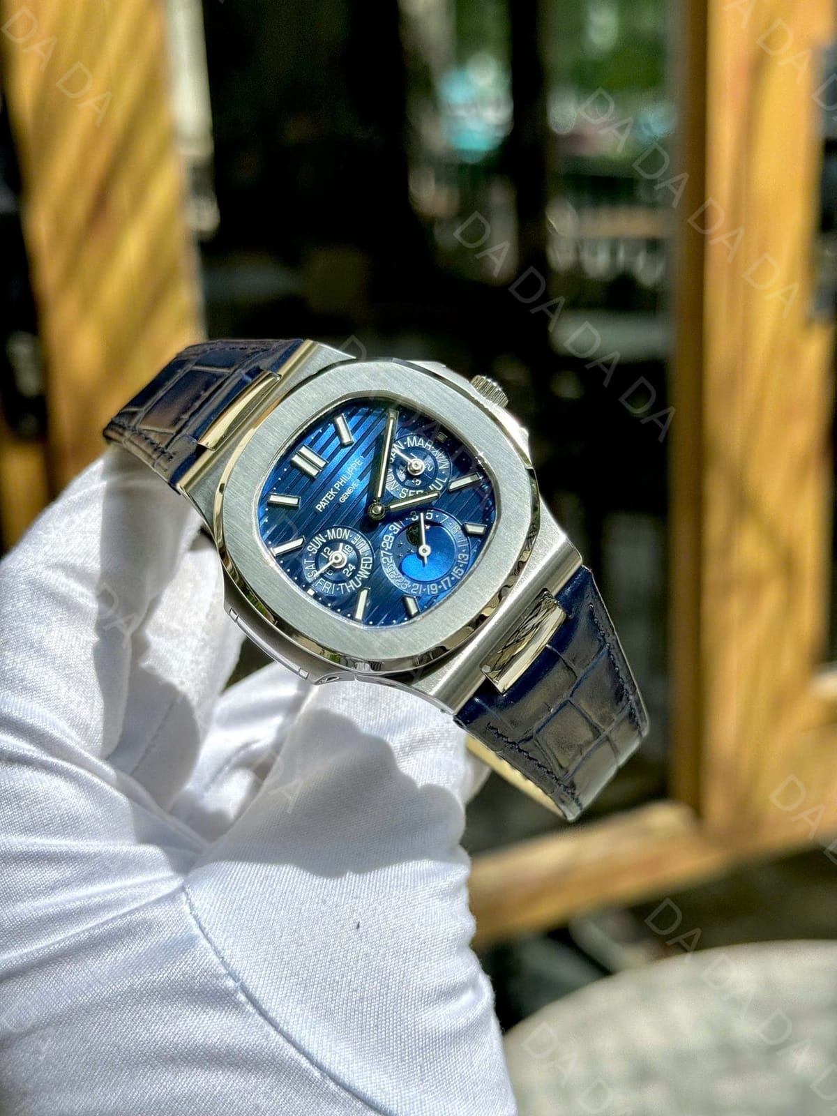 파텍필립 노틸러스 5740 청판 가죽밴드 40mm 4