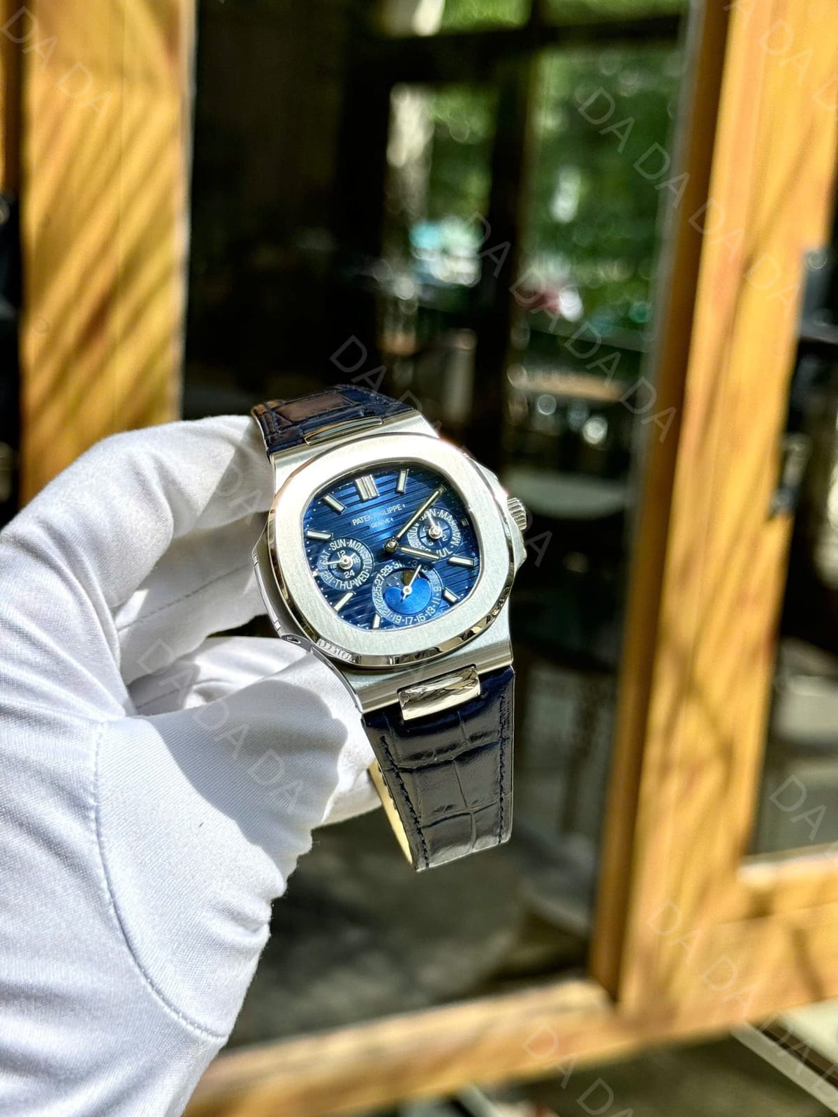 파텍필립 노틸러스 5740 청판 가죽밴드 40mm 5
