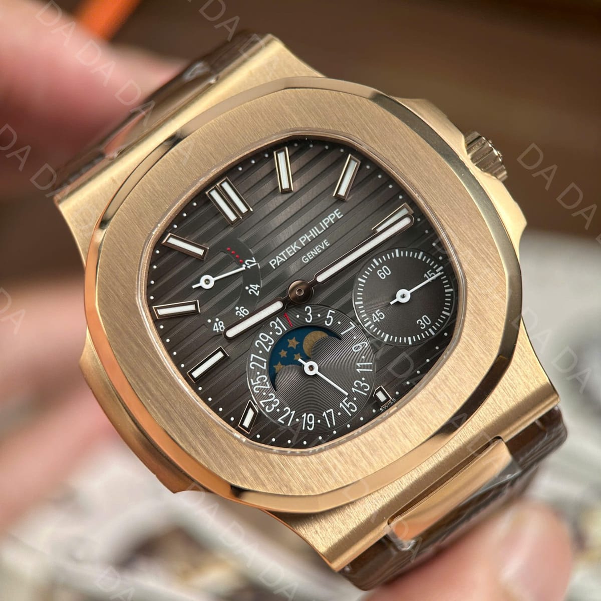 파텍필립 노틸러스 5712 금통 그레이다이얼 가죽밴드 40mm 4