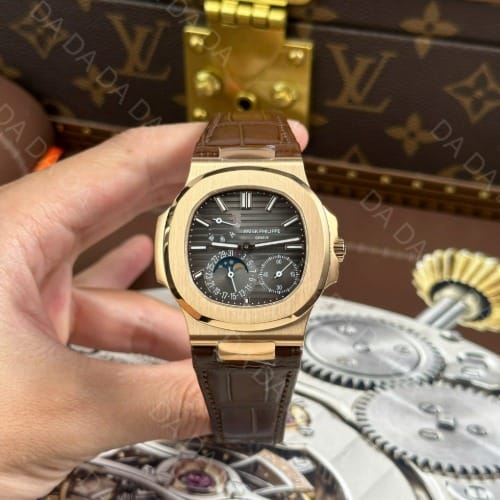 파텍필립 노틸러스 5712 금통 그레이다이얼 가죽밴드 40mm