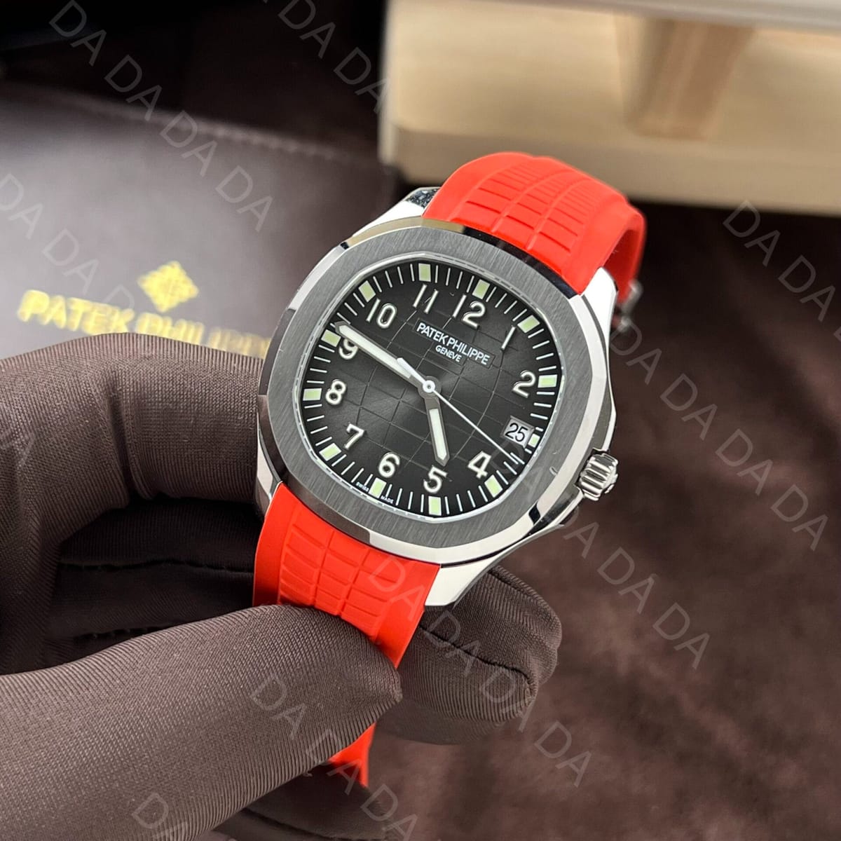 파텍필립 아쿠아넛 5167 블랙 레드 러버밴드 40mm 5