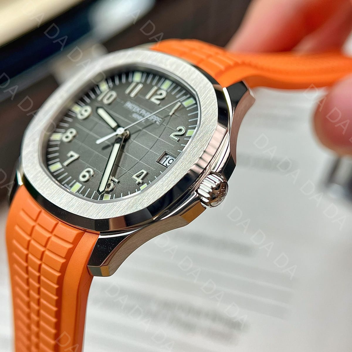 파텍필립 아쿠아넛 5167 블랙 오렌지 러버스트랩 40mm 6