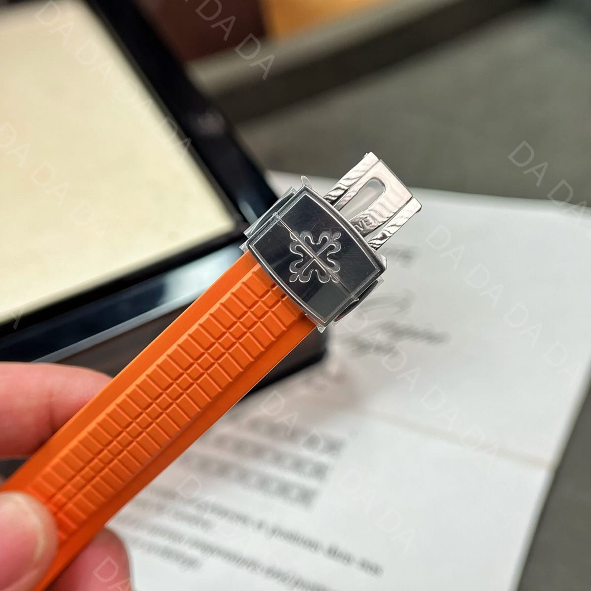 파텍필립 아쿠아넛 5167 블랙 오렌지 러버스트랩 40mm 8