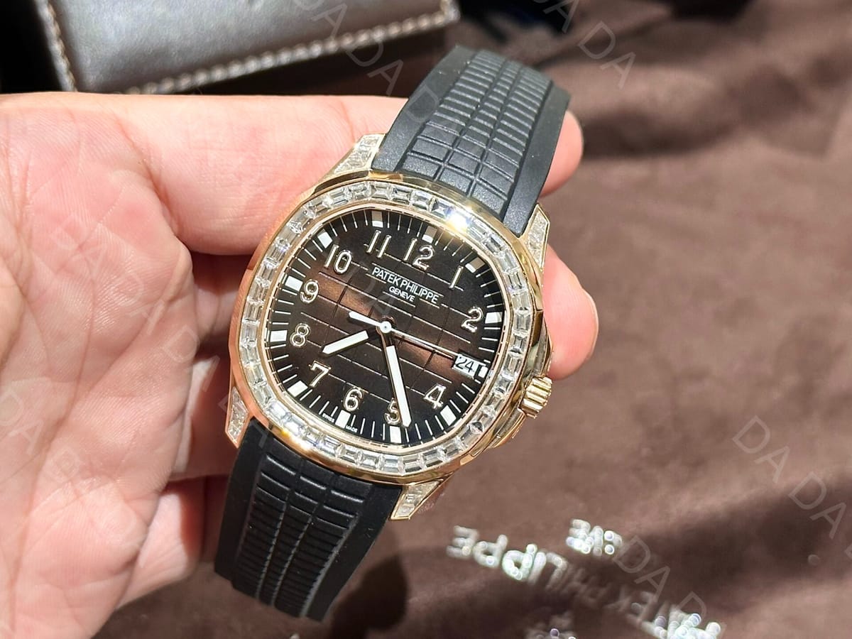 파텍필립 아쿠아넛 5167 금통 브라운다이얼 다이아베젤 40mm 3