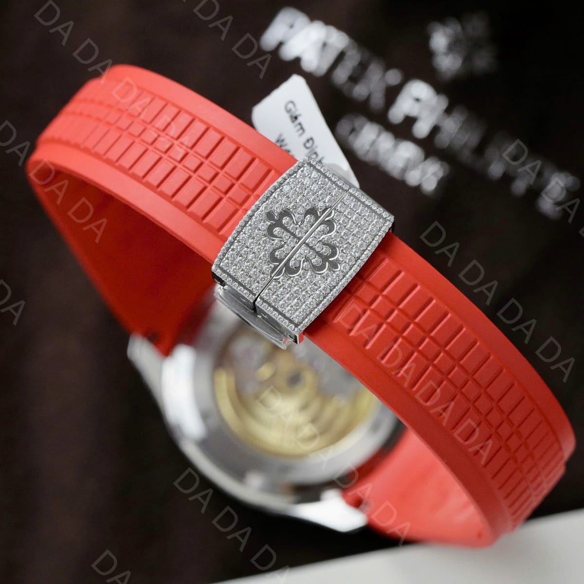 파텍필립 아쿠아넛 5167 블랙 풀파베 레드 러버밴드 40mm 12