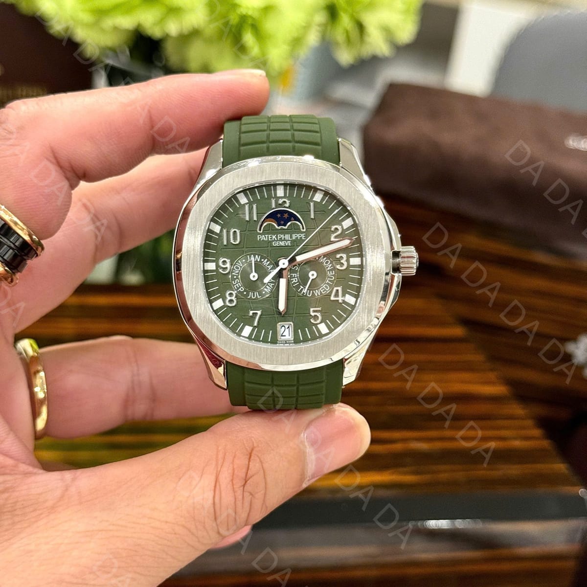 파텍필립 아쿠아넛 5261 그린 러버밴드 40mm 3
