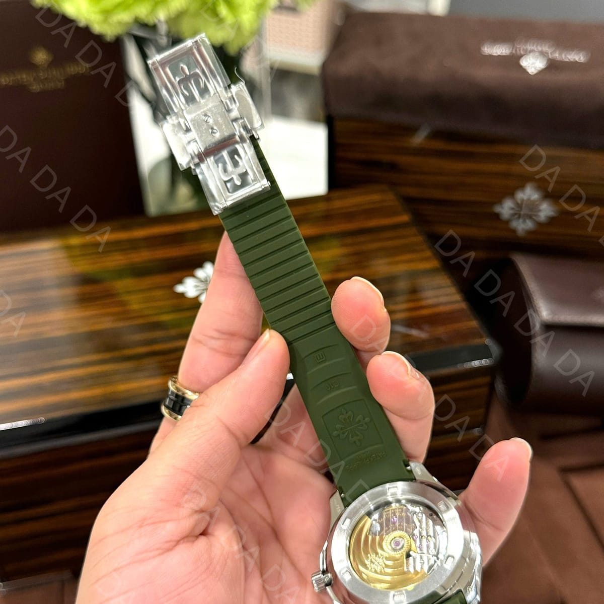 파텍필립 아쿠아넛 5261 그린 러버밴드 40mm 7