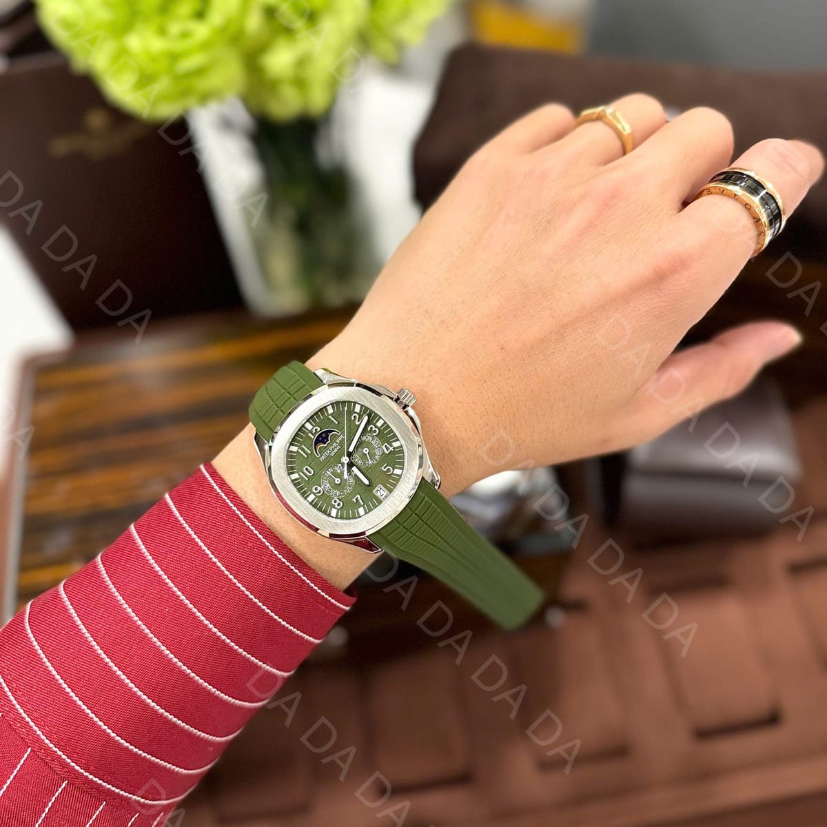 파텍필립 아쿠아넛 5261 그린 러버밴드 40mm 10