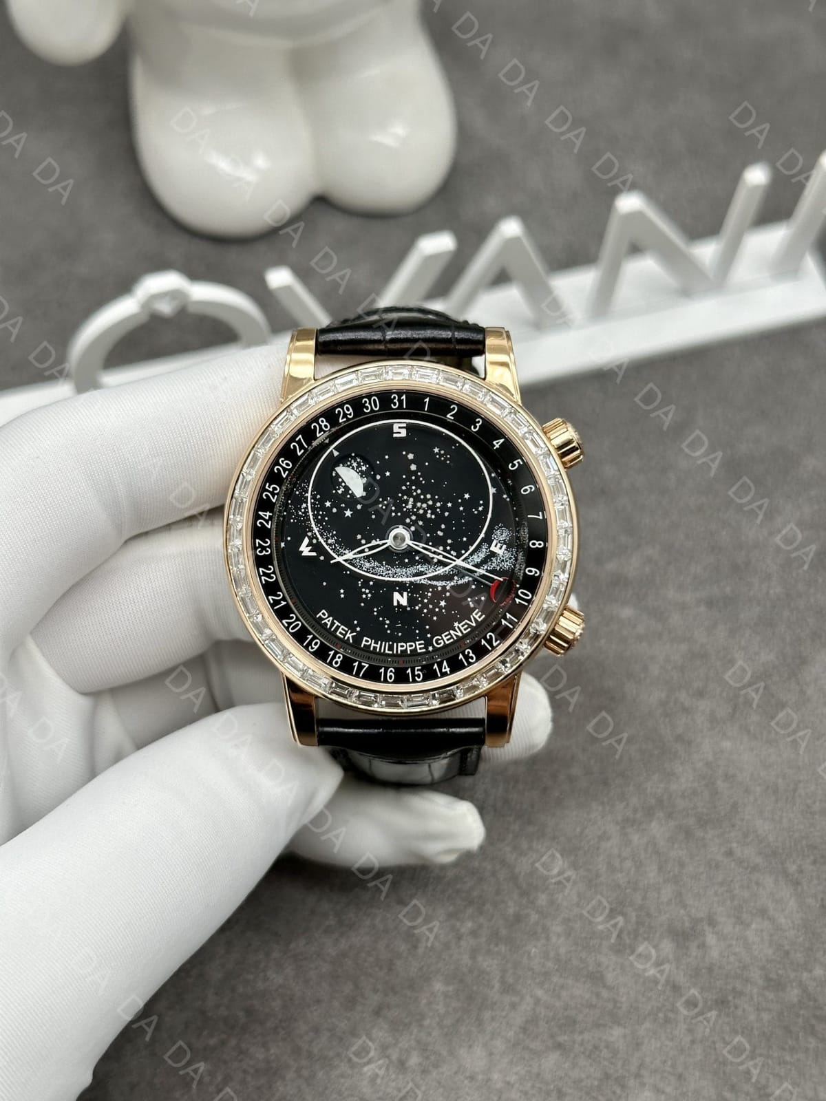파텍필립 컴플리케이션 6104 금통 블랙 다이아베젤 44mm 3