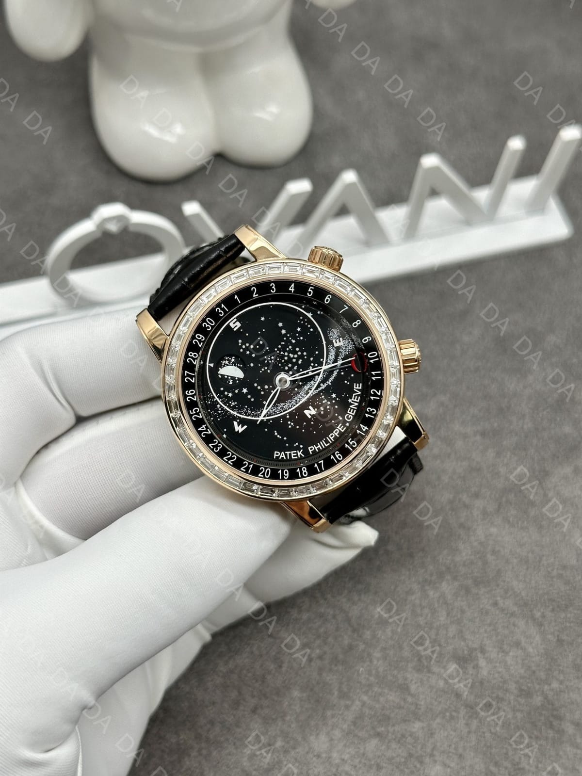 파텍필립 컴플리케이션 6104 금통 블랙 다이아베젤 44mm 4