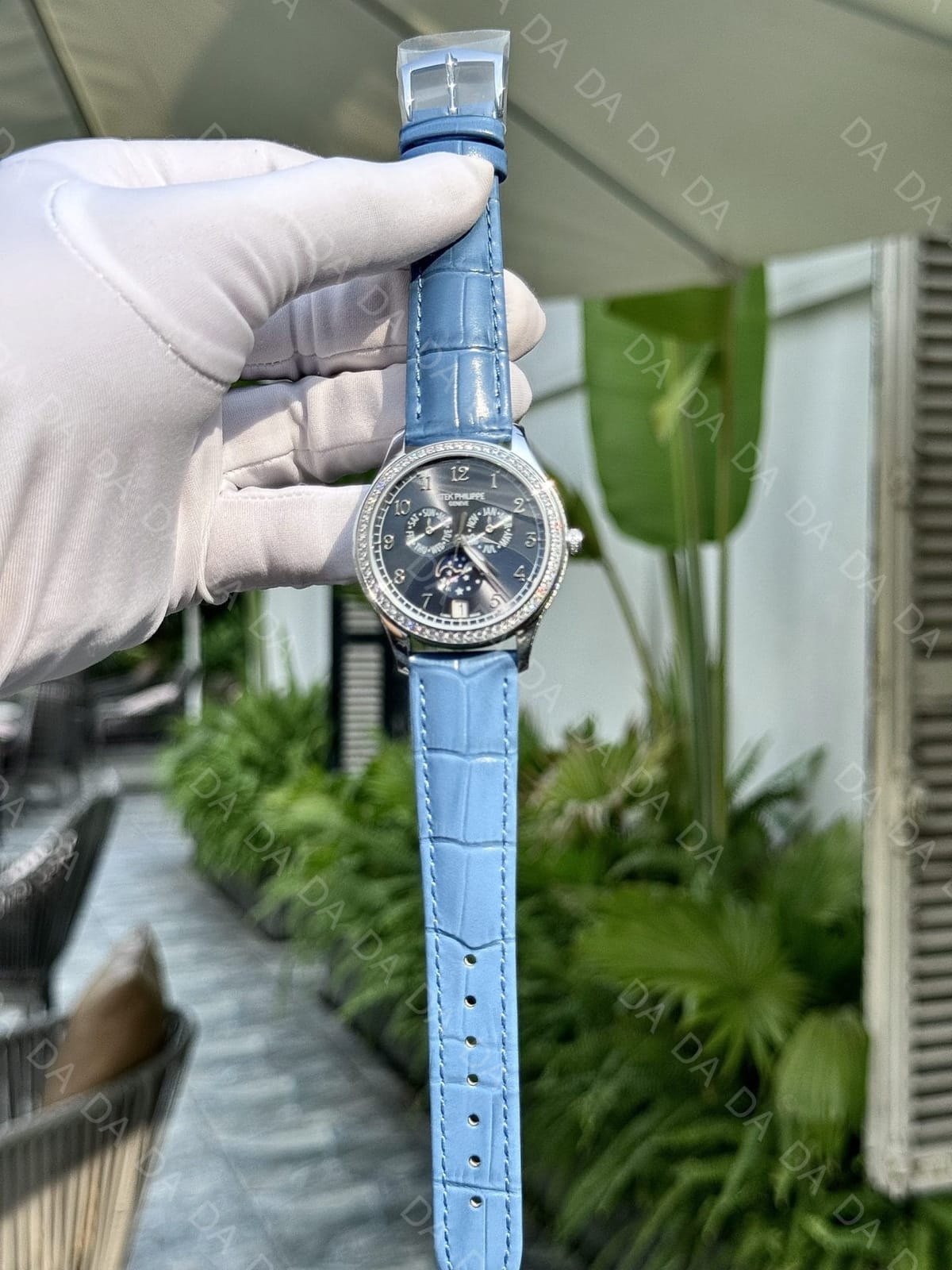 파텍필립 컴플리케이션 4947 그레이다이얼 다이아베젤 아이스블루 가죽밴드 38mm 3