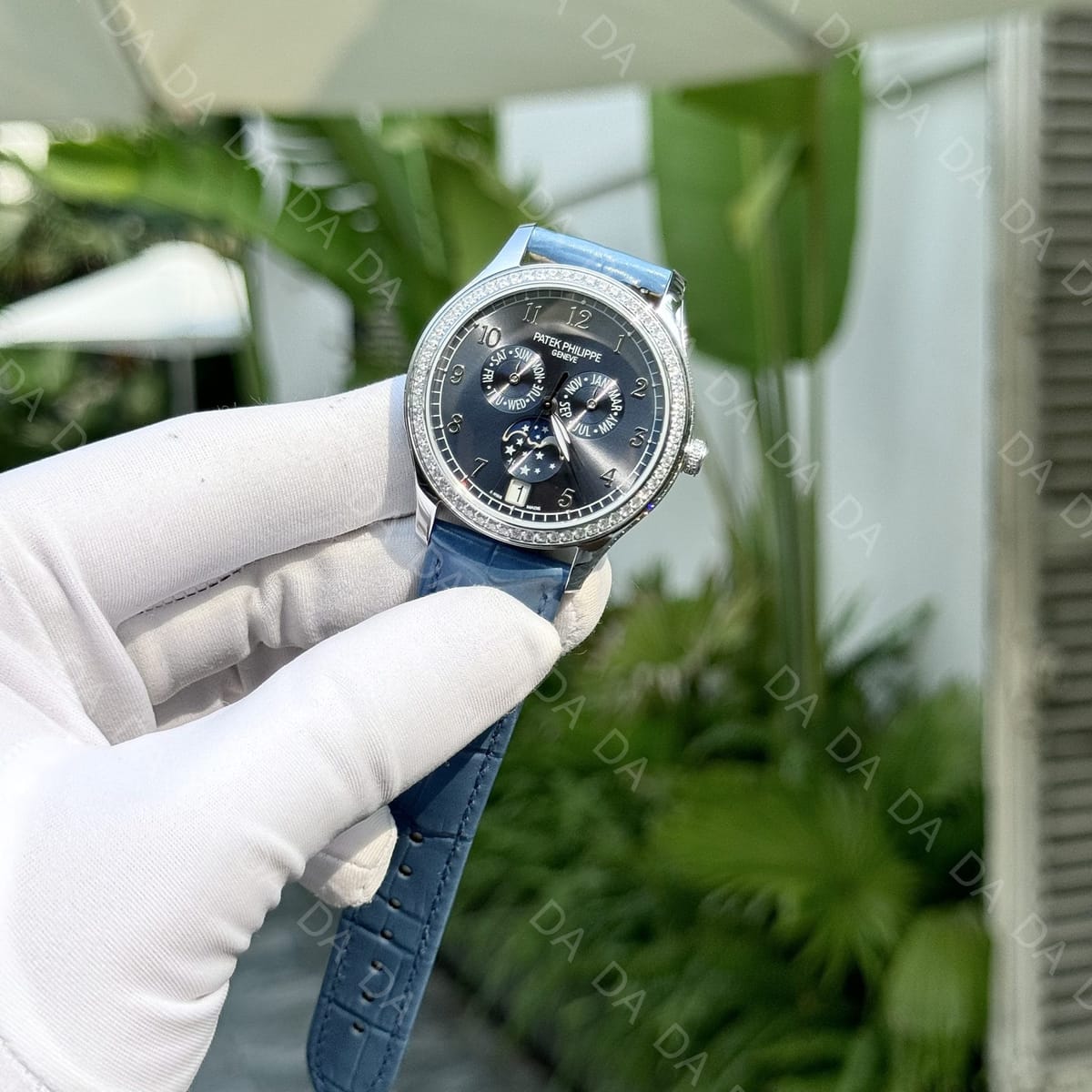 파텍필립 컴플리케이션 4947 그레이다이얼 다이아베젤 아이스블루 가죽밴드 38mm 6