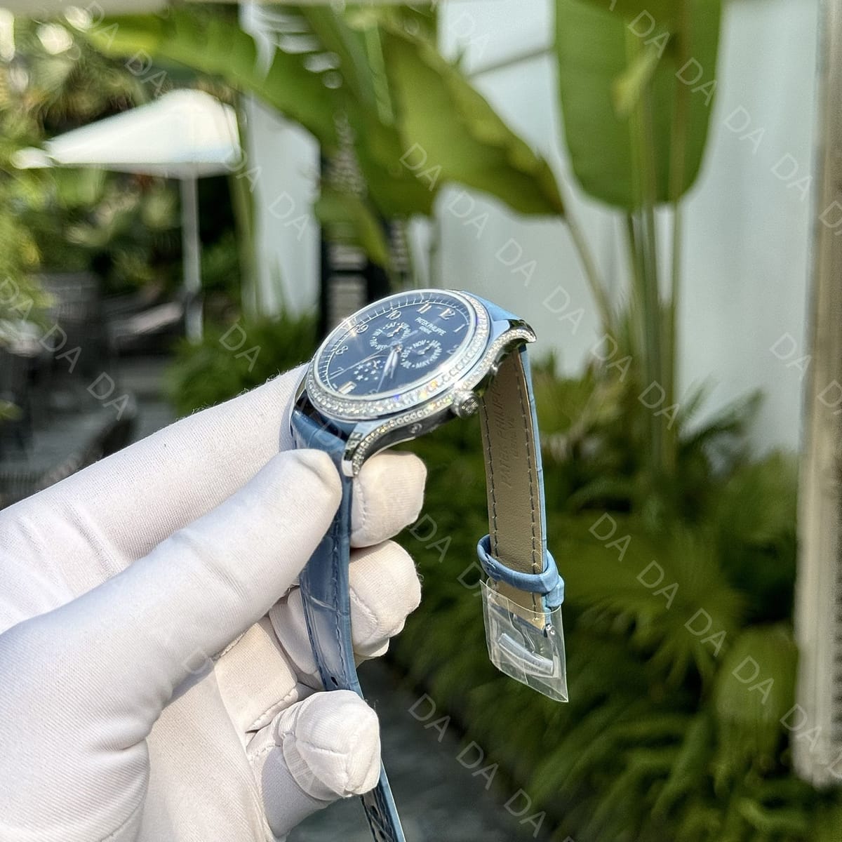 파텍필립 컴플리케이션 4947 그레이다이얼 다이아베젤 아이스블루 가죽밴드 38mm 8