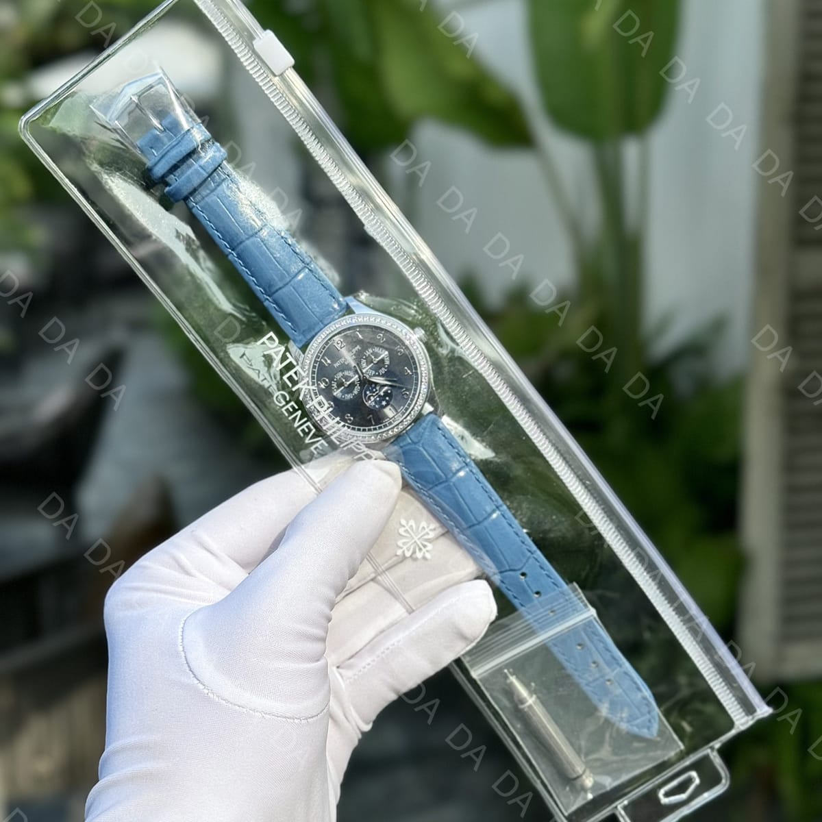 파텍필립 컴플리케이션 4947 그레이다이얼 다이아베젤 아이스블루 가죽밴드 38mm 9