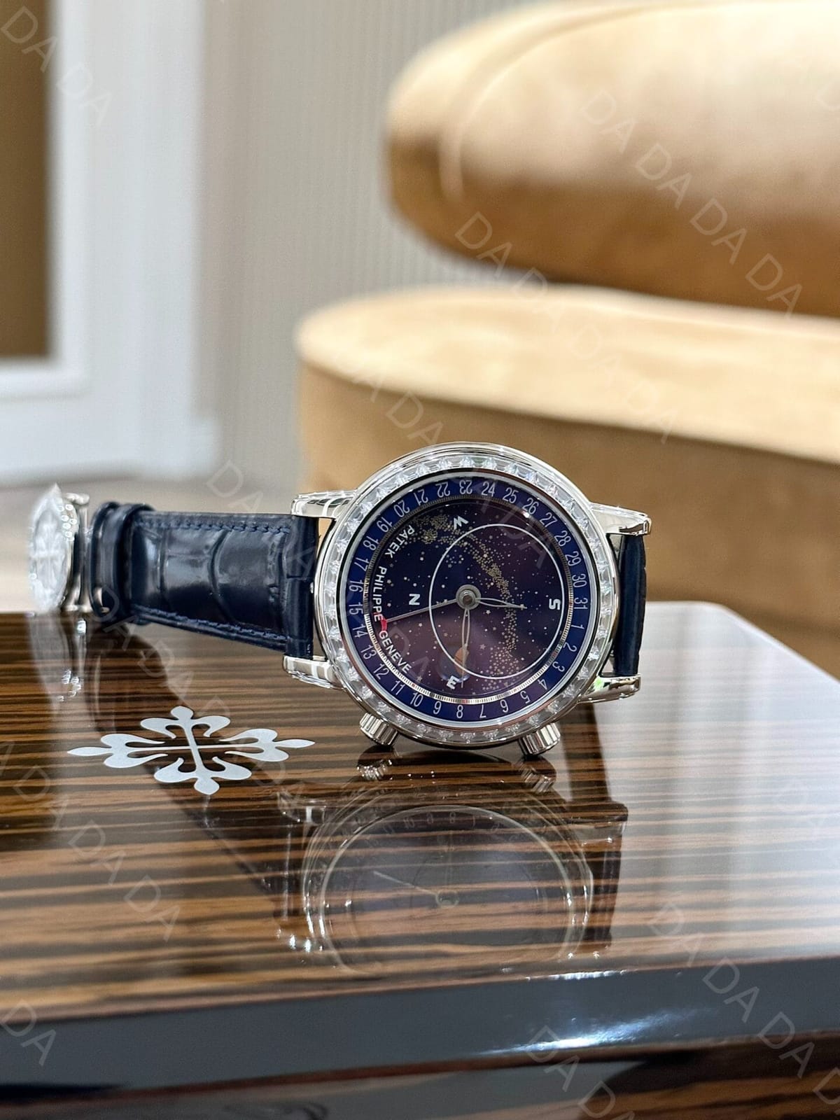 파텍필립 컴플리케이션 6104 청판 다이아베젤 44mm 6