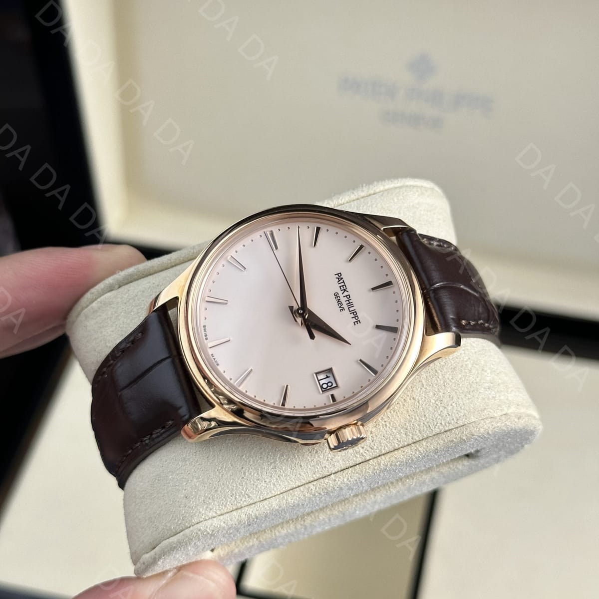 파텍필립 칼라트라바 5227 로즈골드 금통 흰판 39mm 3