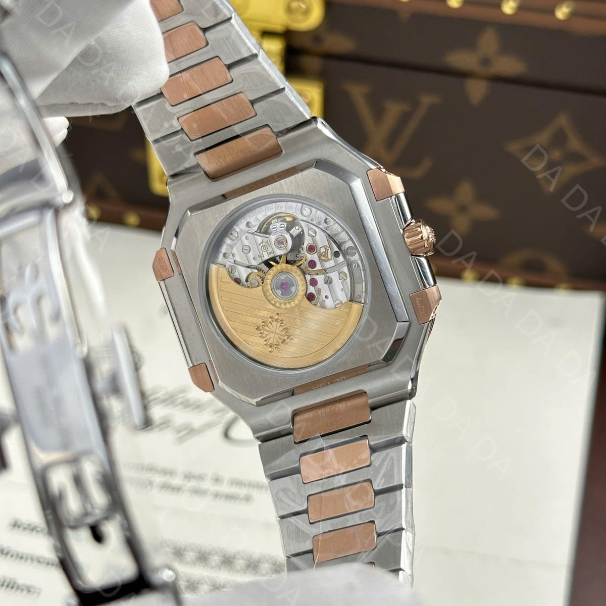 파텍필립 큐비투스 5821 콤비 브라운다이얼 45mm 5
