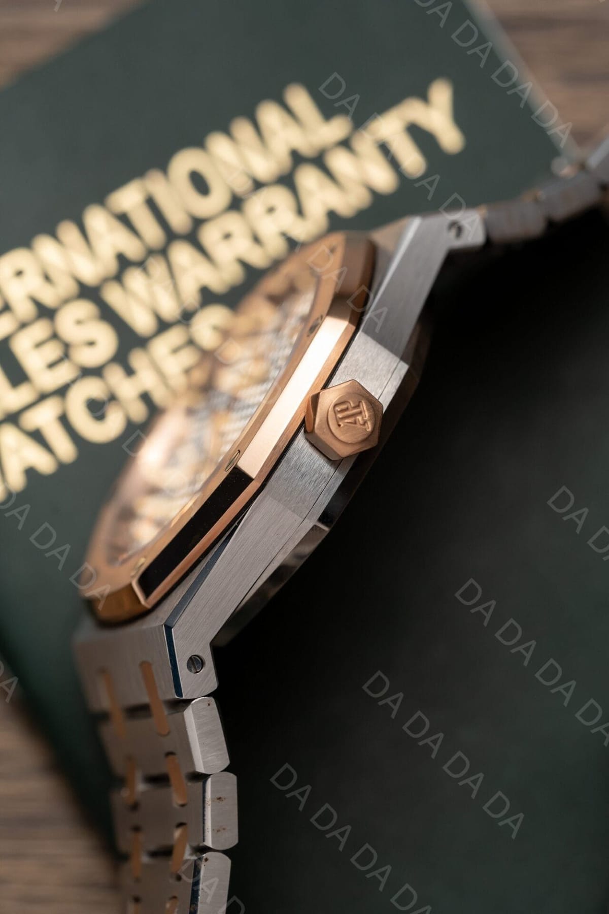오데마피게 로얄오크 15400 로즈골드 콤비 흰판 41mm 4
