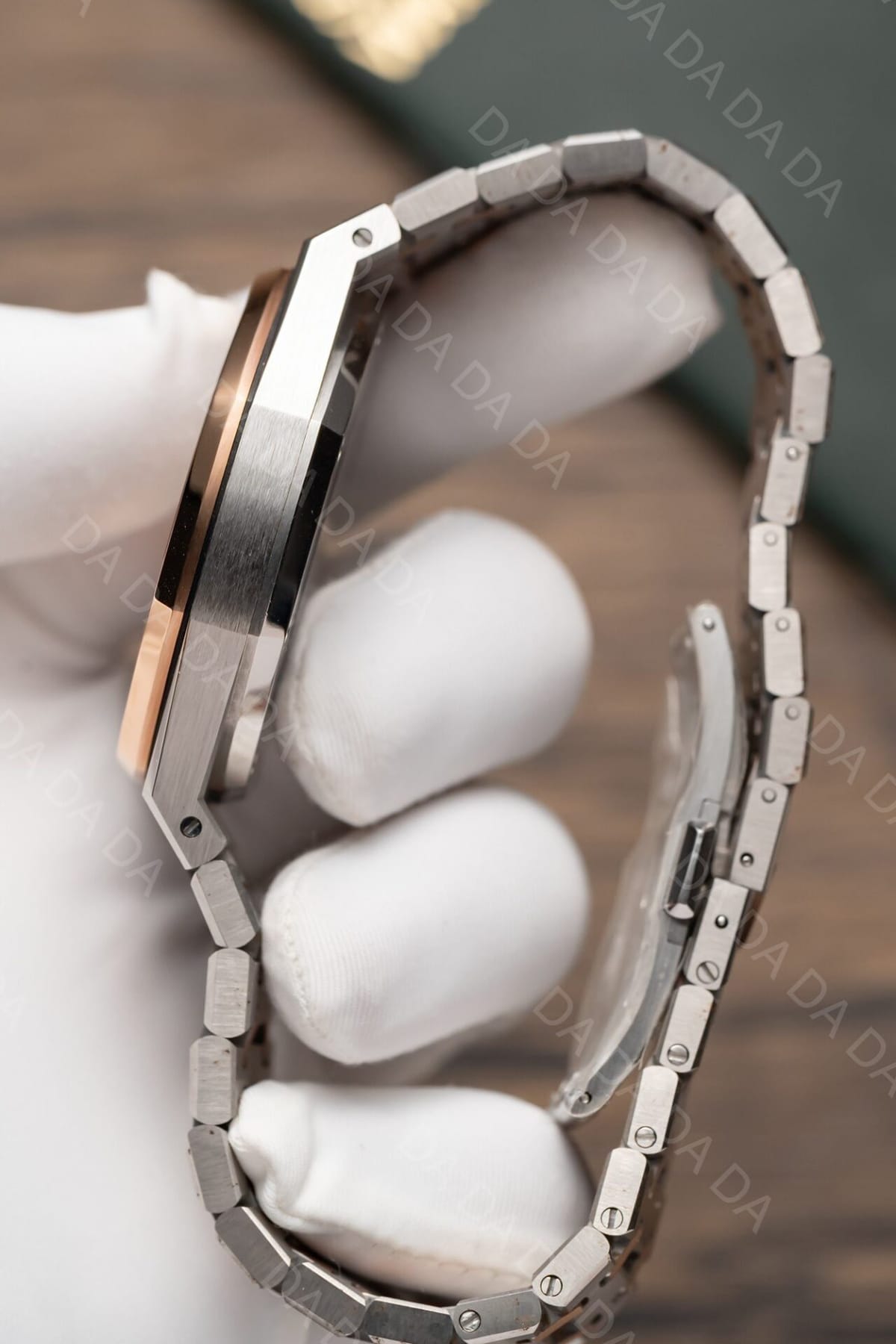 오데마피게 로얄오크 15400 로즈골드 콤비 흰판 41mm 6