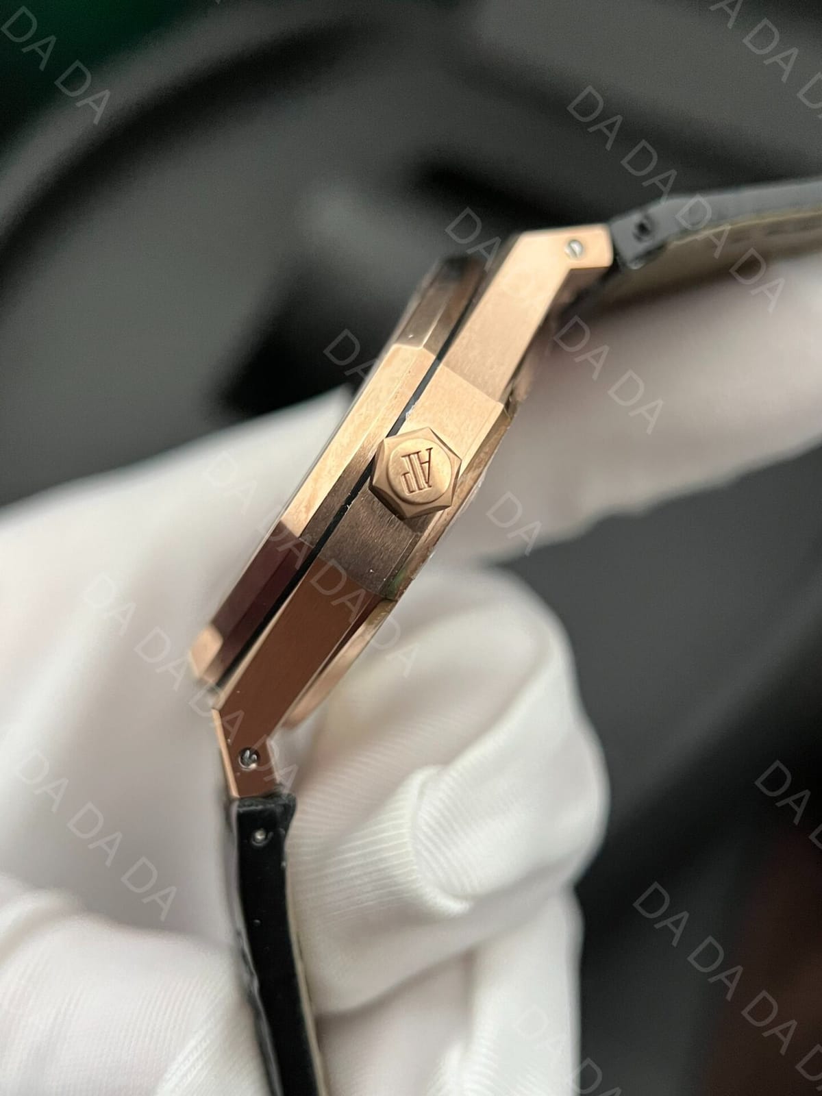 오데마피게 로얄오크 15500 금통 검판 가죽밴드 41mm 5