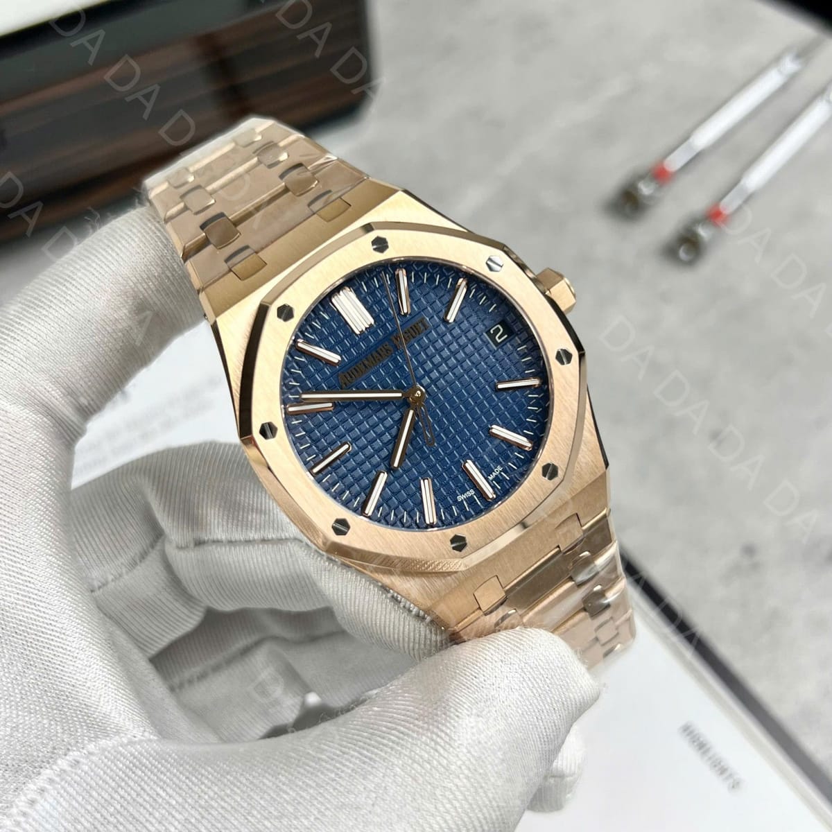 오데마피게 로얄오크 15510 50주년에디션 금통 청판 41mm 4