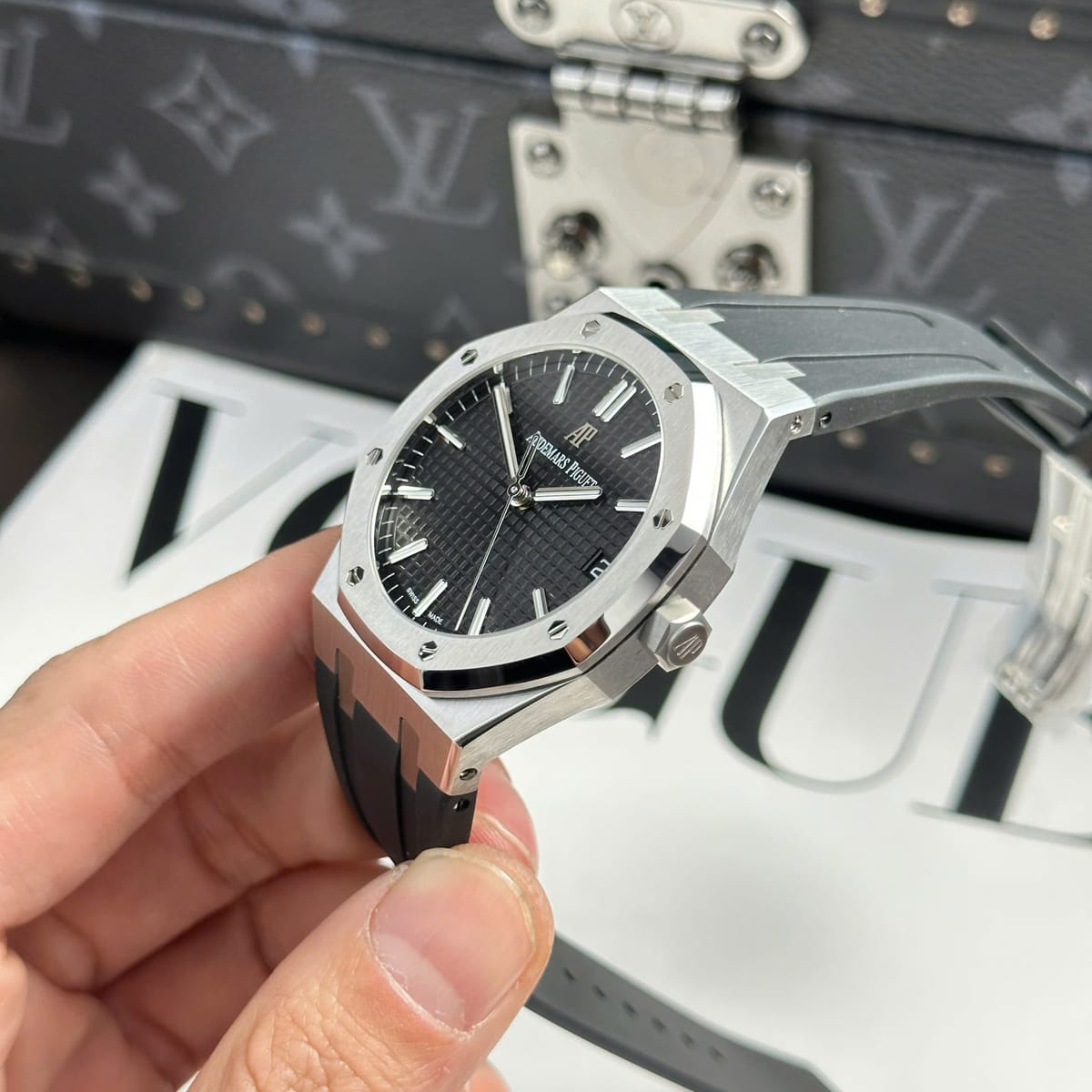 오데마피게 로얄오크 15500 검판 러버밴드 41mm 3