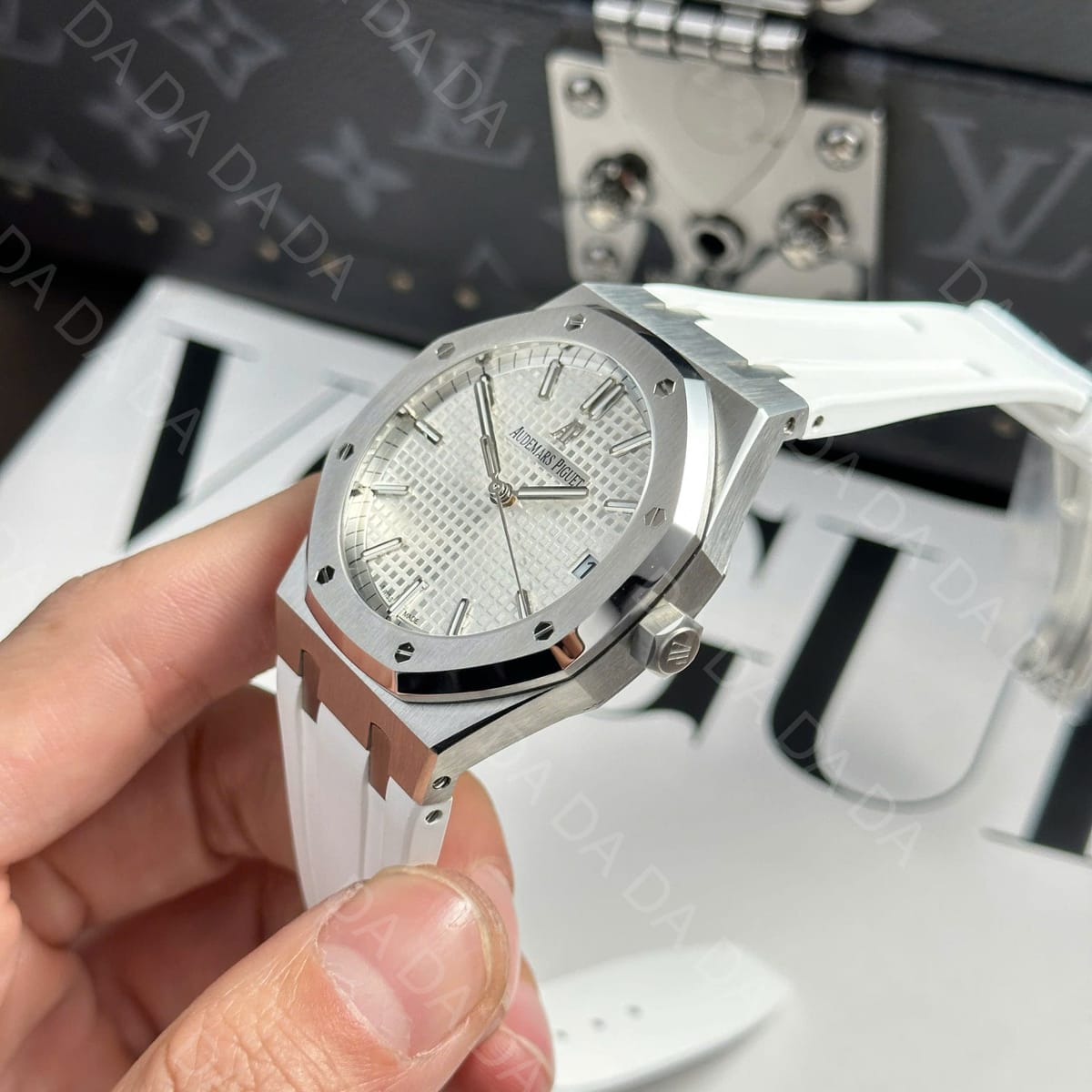 오데마피게 로얄오크 15500 흰판 러버밴드 41mm 8