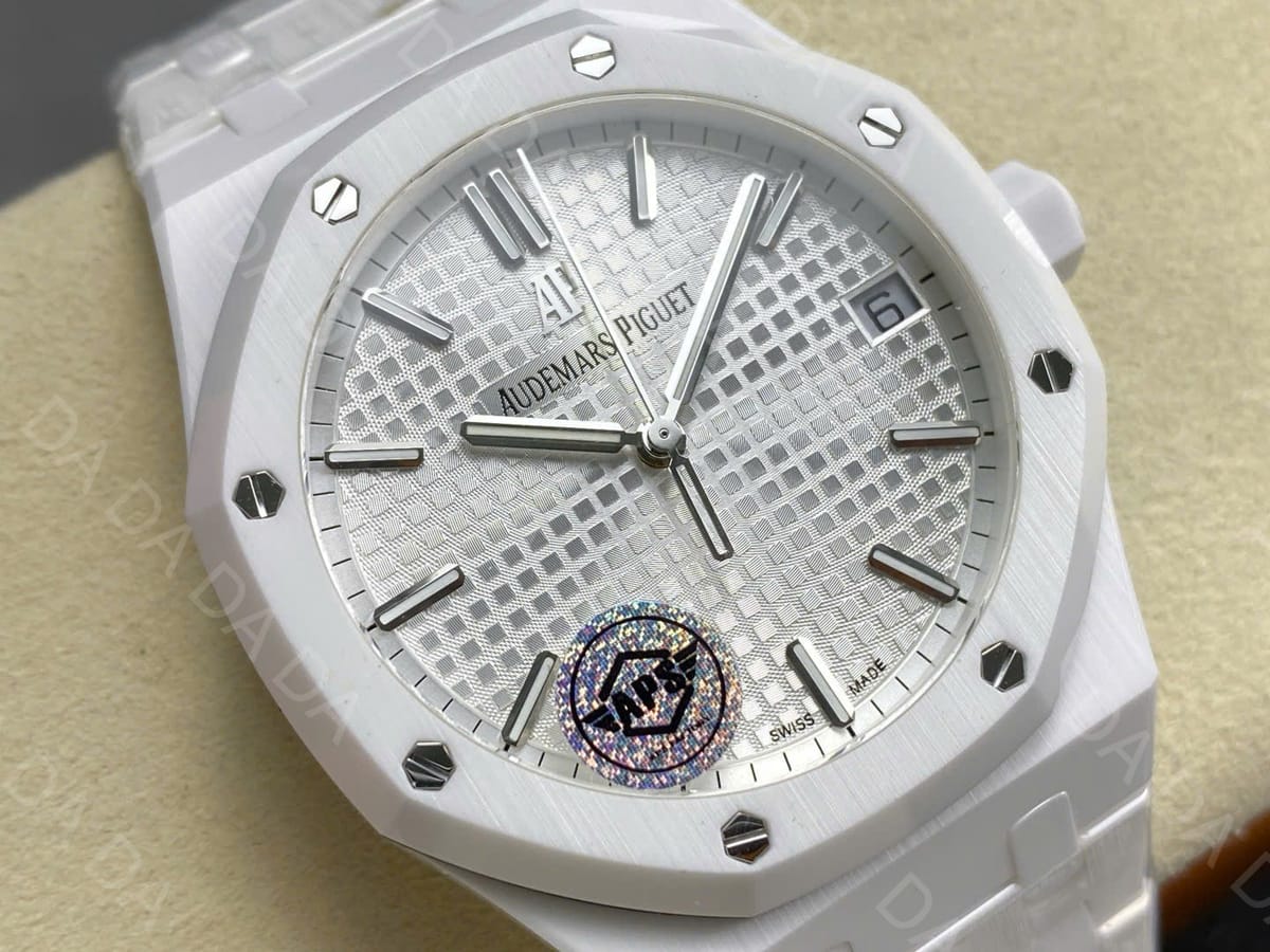 오데마피게 로얄오크 15500 화이트세라믹 흰판 41mm 6