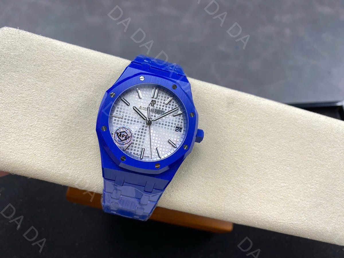오데마피게 로얄오크 15500 세라믹 블루 흰판 41mm 4