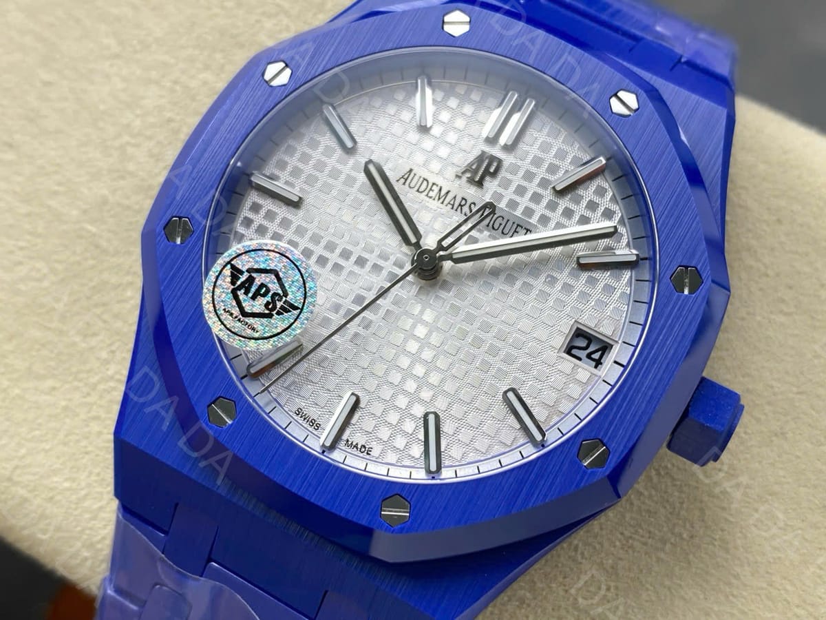 오데마피게 로얄오크 15500 세라믹 블루 흰판 41mm 6