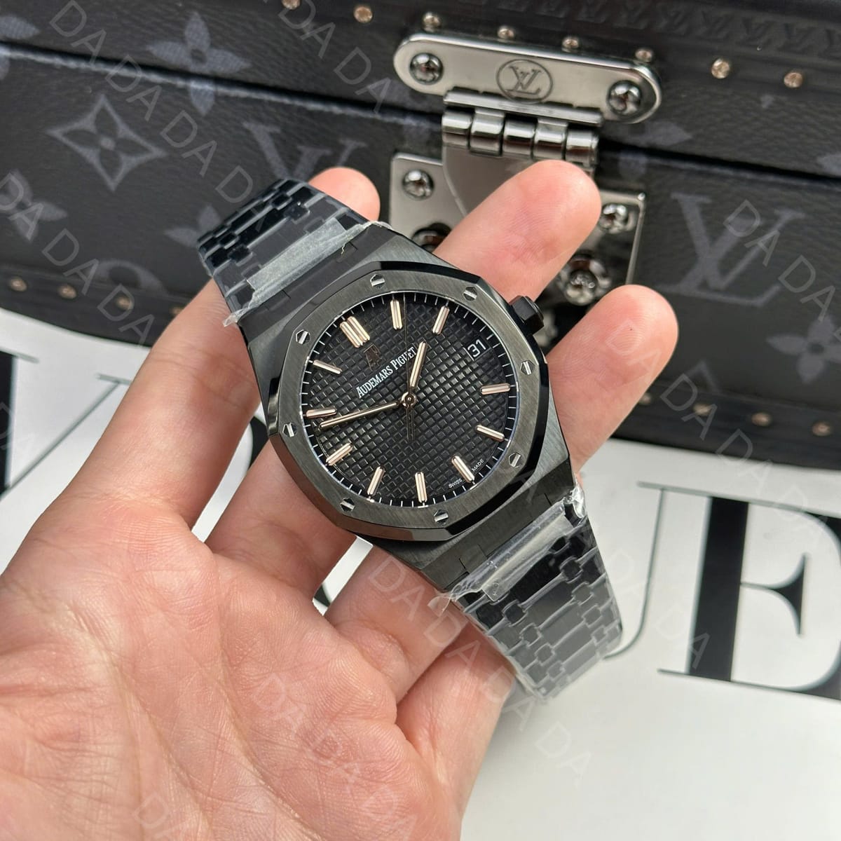 오데마피게 로얄오크 15500 블랙세라믹 검판 골드 커스텀 41mm 3