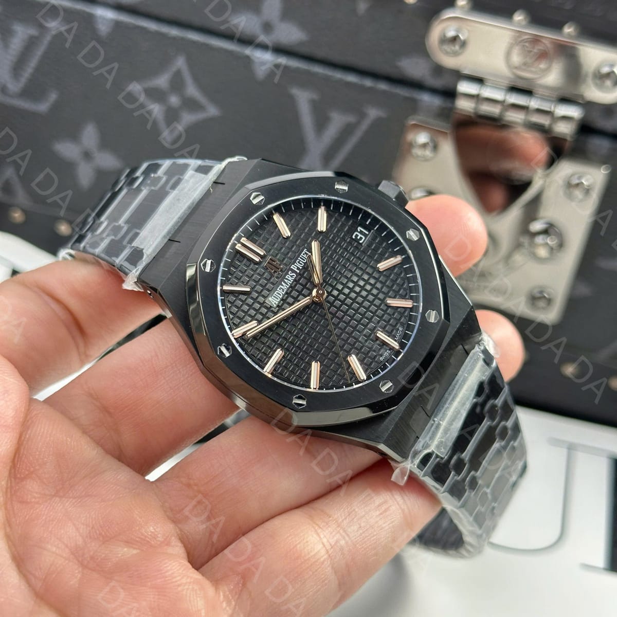 오데마피게 로얄오크 15500 블랙세라믹 검판 골드 커스텀 41mm 4