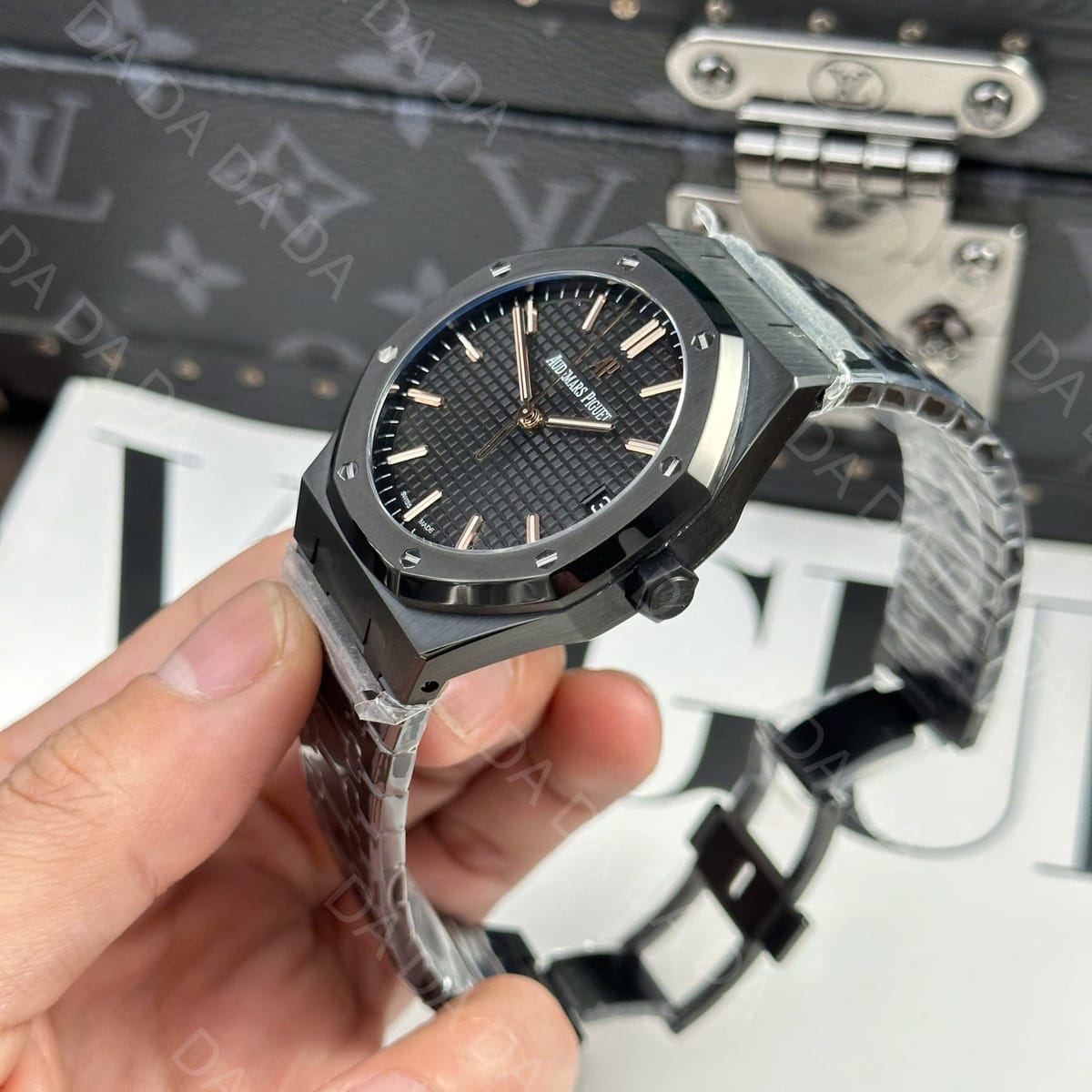 오데마피게 로얄오크 15500 블랙세라믹 검판 골드 커스텀 41mm 5