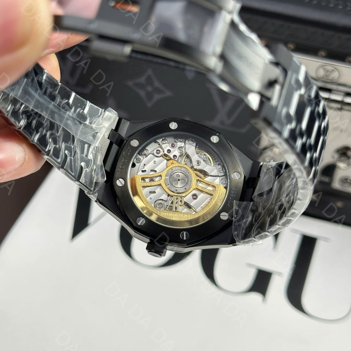 오데마피게 로얄오크 15500 블랙세라믹 검판 골드 커스텀 41mm 11
