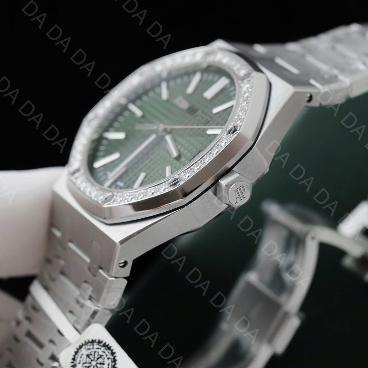 오데마피게 로얄오크 15510 그린다이얼 다이아베젤 41mm 8
