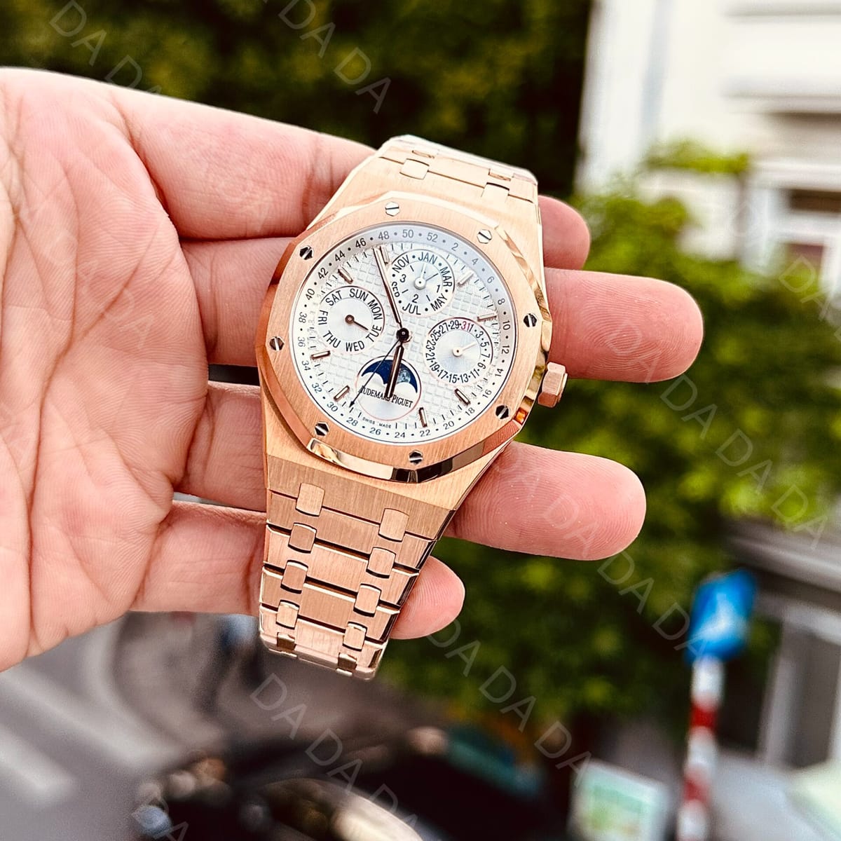 오데마피게 로얄오크 26574 로즈골드 금통 흰판 41mm 4