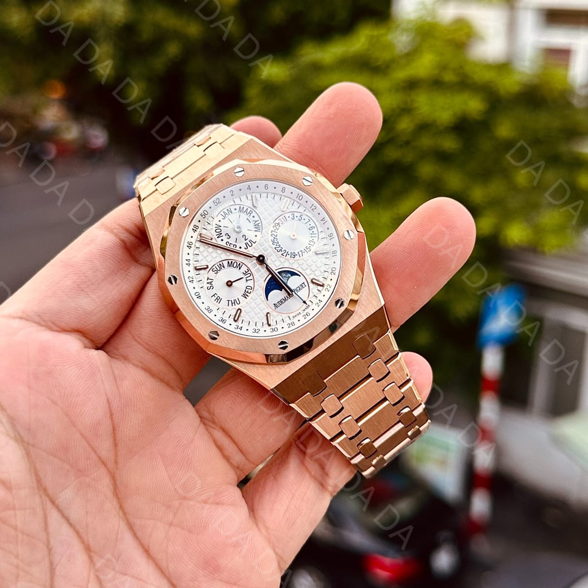 오데마피게 로얄오크 26574 로즈골드 금통 흰판 41mm 5