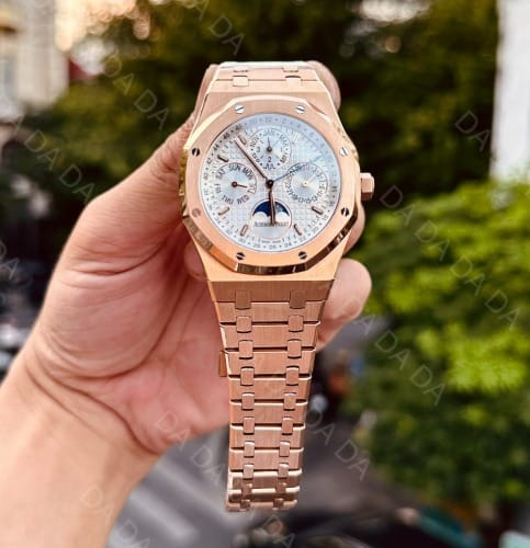 오데마피게 로얄오크 26574 로즈골드 금통 흰판 41mm