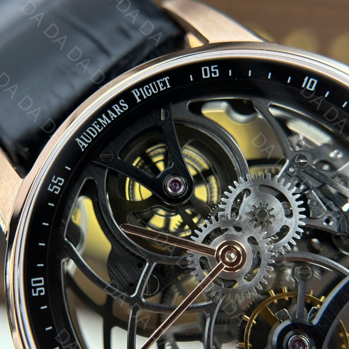 오데마피게 코드 26600 플라잉 뚜르비옹 로즈골드 금통 블랙 41mm 5