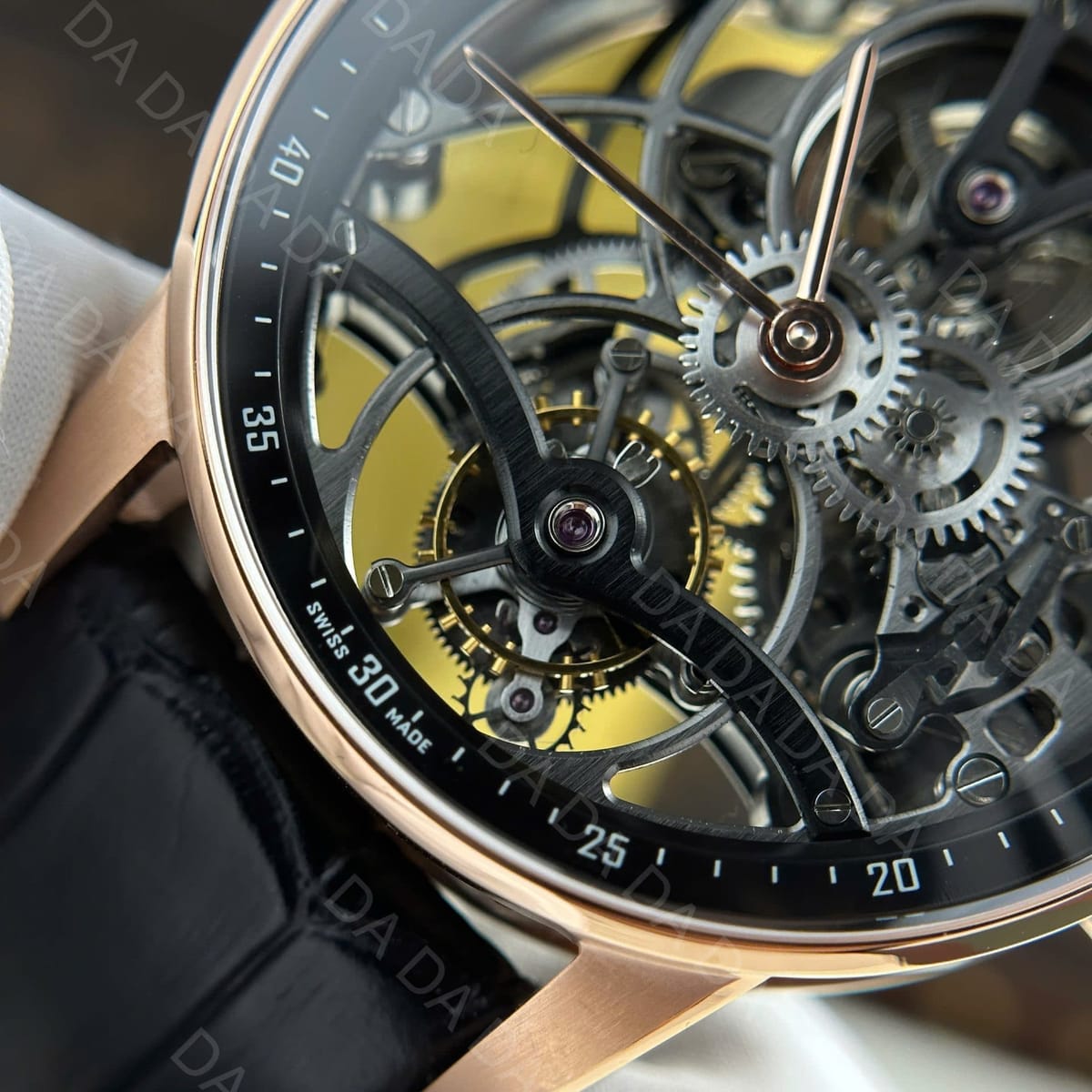 오데마피게 코드 26600 플라잉 뚜르비옹 로즈골드 금통 블랙 41mm 6